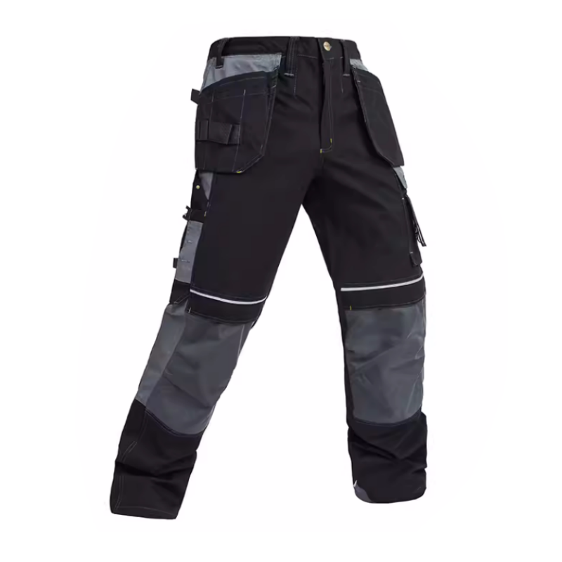 [B125] 100% Cotton Cargo Pants with Detachable Knee Reinforcement Pockets - Bauskydd Workwear 