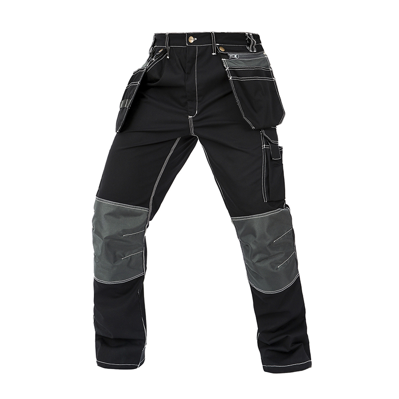 Knee-Reinforcing Cargo Pants with Multi Detachable Hanging Pockets,Polyester Cotton,Durable for Outdoor Working[B128]