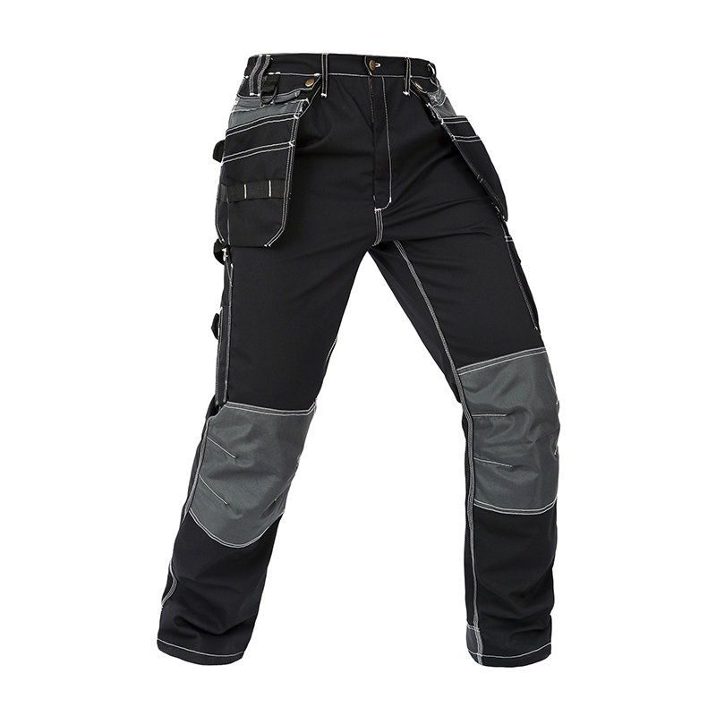 Knee-Reinforcing Cargo Pants with Multi Detachable Hanging Pockets,Polyester Cotton,Durable for Outdoor Working[B128]