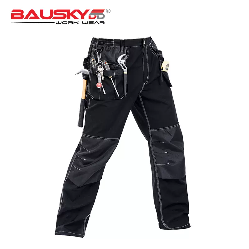 Cargo work fashion pants with knee pads