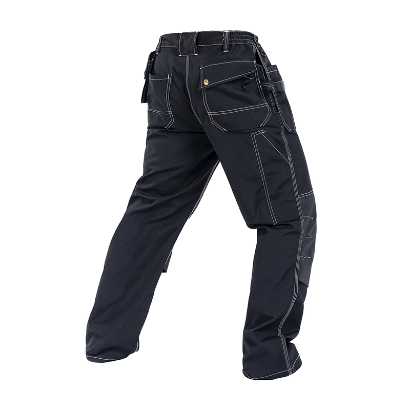 Durable Polyester Cotton Cargo Pants for Work with Installable Knee Pads,Multi-Pockets, Comfort Fit for Construction Workers[B129]