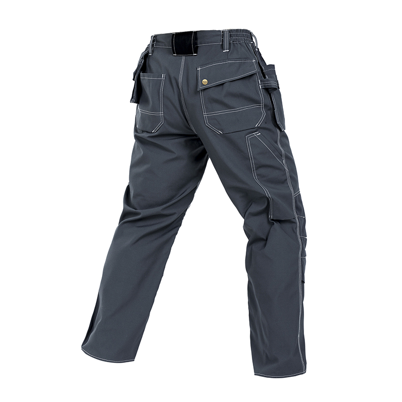 Durable Polyester Cotton Cargo Pants for Work with Installable Knee Pads,Multi-Pockets, Comfort Fit for Construction Workers[B129]