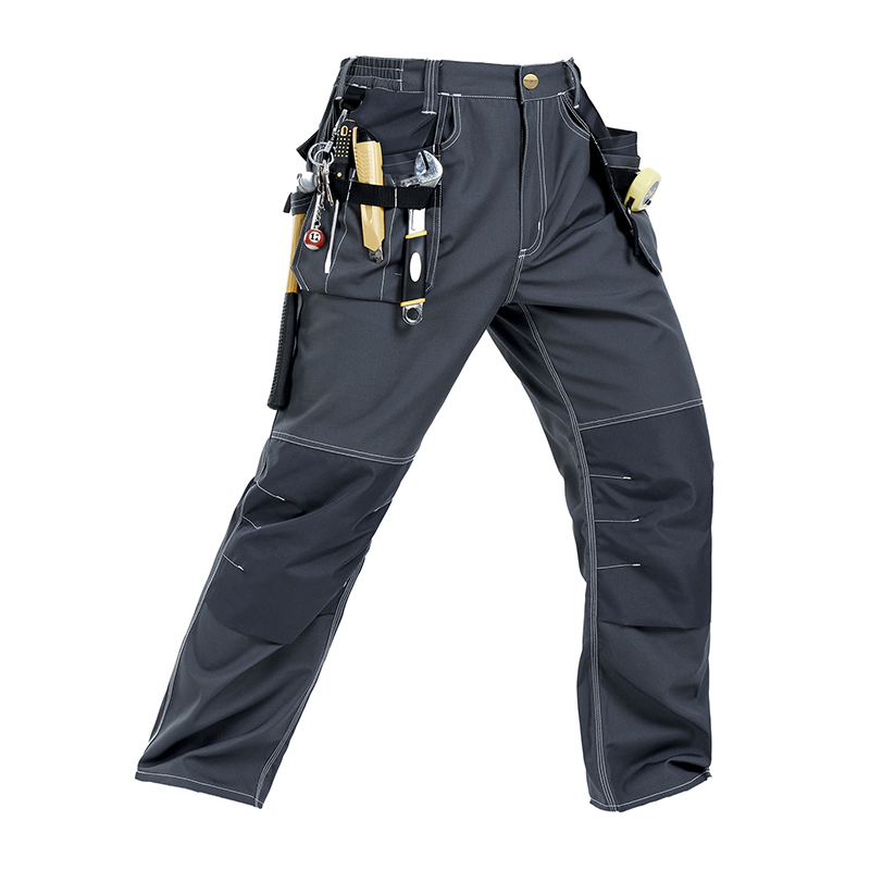 Durable Polyester Cotton Cargo Pants for Work with Installable Knee Pads,Multi-Pockets, Comfort Fit for Construction Workers[B129]