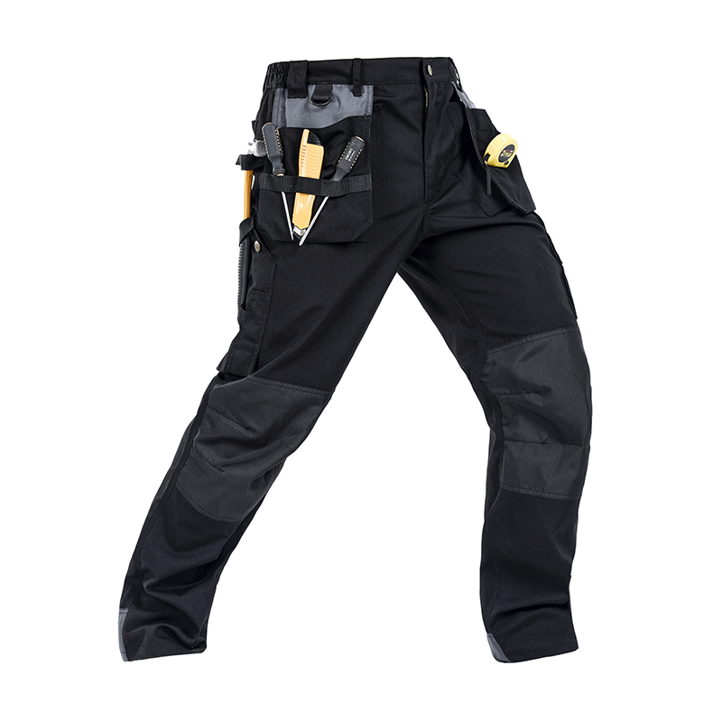 Durable Polyester Cotton Cargo Pants for Work with Knee-Reinforcing Protection,Multi-Pockets, Comfort Fit for Construction Workers[B131]