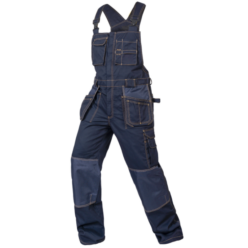 [B136] Bauskydd Pro Bib Overalls with Multi-Layered Hanging Pockets - Bauskydd Workwear 