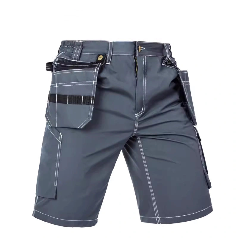 [B219] Cargo Shorts with Detachable Hanging Pockets - Bauskydd Workwear 