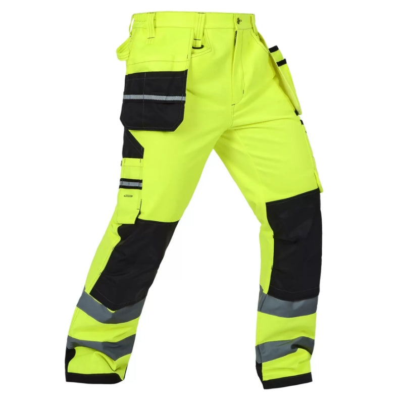 [B221] Hi-Vis Multifunctional Cargo Pants - Bauskydd Workwear 