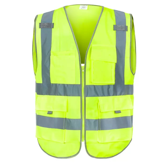 Hi-Vis Multifunctional Cargo Vest - B223 - Bauskydd Workwear 